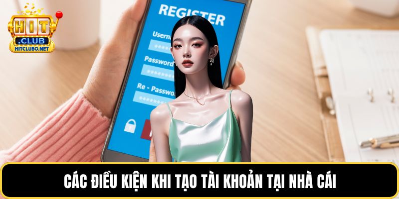 Các điều kiện khi tạo tài khoản tại nhà cái